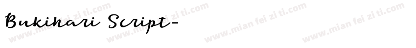 Bukihari Script字体转换